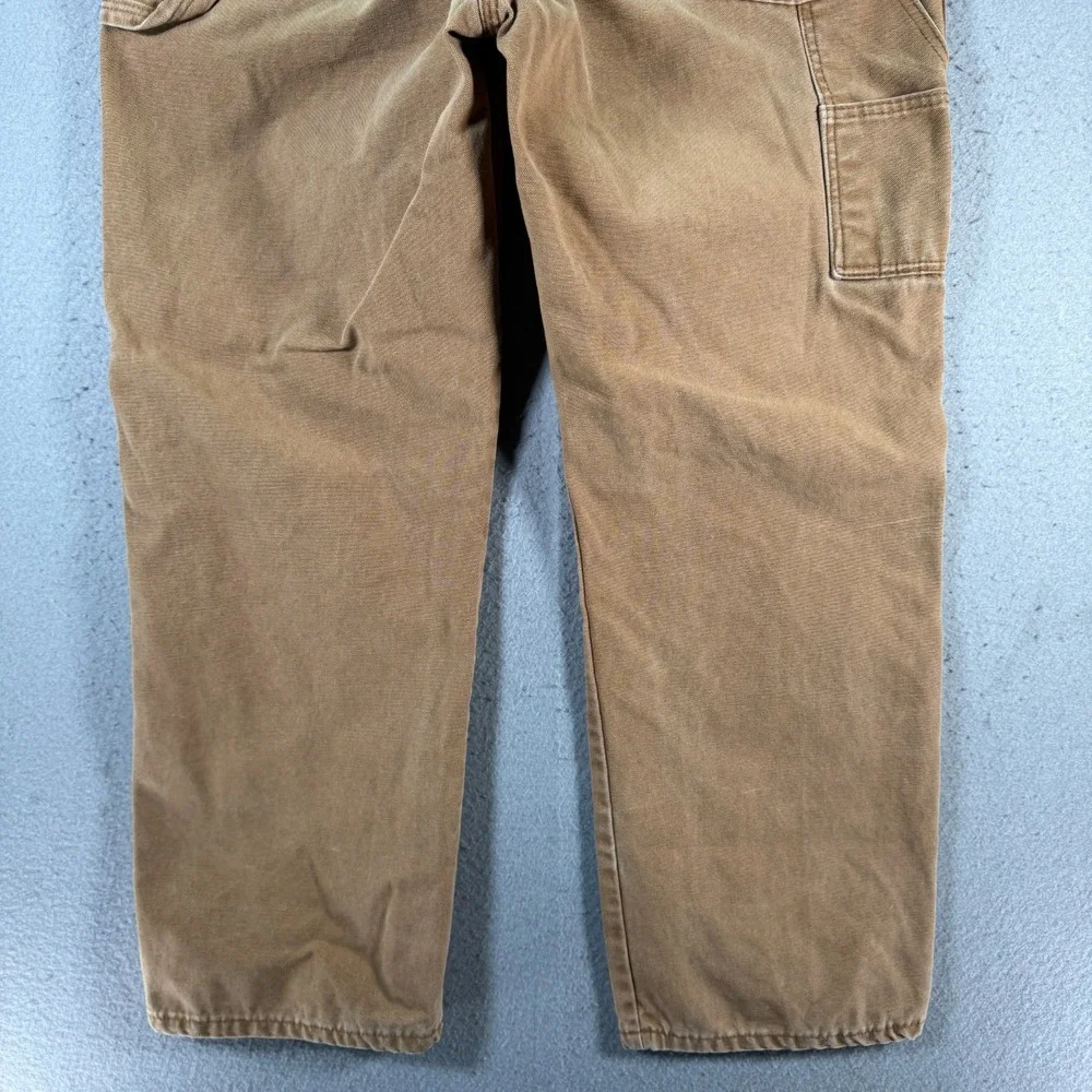 Vintage Dickies Canvas Carpenter Pants Mens 40x30 Brown Classic‎ Workwear Y2K